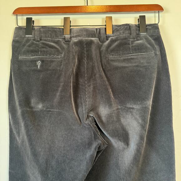 Orvis Men's Size 38 Corduroy Trousers Pleated Brisbane Moss 90s Grandpacore - Picture 6 of 11